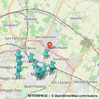Mappa Viale Marcello Finzi, 41122 Modena MO, Italia (2.54563)