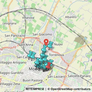 Mappa Viale Marcello Finzi, 41122 Modena MO, Italia (2.0375)