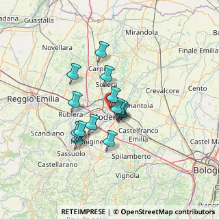Mappa Viale Marcello Finzi, 41122 Modena MO, Italia (9.91071)