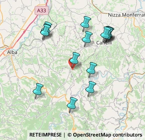 Mappa 12054 Cossano Belbo CN, Italia (7.888)