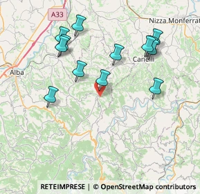 Mappa 12054 Cossano Belbo CN, Italia (8.02462)