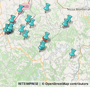 Mappa 12054 Cossano Belbo CN, Italia (10.115)