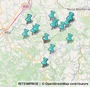 Mappa 12054 Cossano Belbo CN, Italia (7.44778)