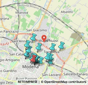 Mappa Via Portogallo, 41122 Modena MO, Italia (1.9315)