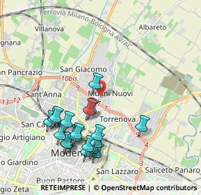 Mappa Via Portogallo, 41122 Modena MO, Italia (2.1115)