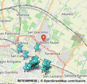 Mappa Via Francia, 41122 Modena MO, Italia (2.5685)