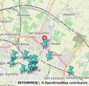 Mappa Via Francia, 41122 Modena MO, Italia (2.63692)