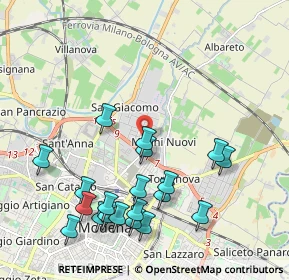 Mappa Via Francia, 41122 Modena MO, Italia (2.2955)