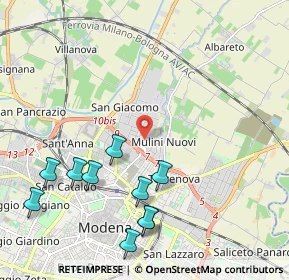Mappa Via Francia, 41122 Modena MO, Italia (2.66636)
