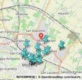 Mappa Via Francia, 41122 Modena MO, Italia (2.1155)