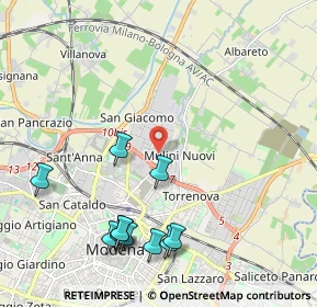 Mappa Via Francia, 41122 Modena MO, Italia (2.43545)