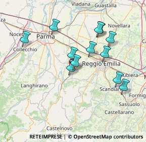 Mappa Via G. Galilei, 42021 Bibbiano RE, Italia (13.89333)