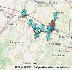 Mappa Via G. Galilei, 42021 Bibbiano RE, Italia (11.25133)