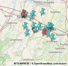 Mappa Via G. Galilei, 42021 Bibbiano RE, Italia (12.319)