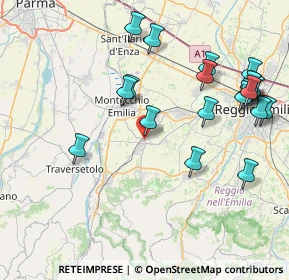 Mappa Via G. Galilei, 42021 Bibbiano RE, Italia (9.212)