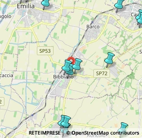 Mappa Via G. Galilei, 42021 Bibbiano RE, Italia (3.24625)