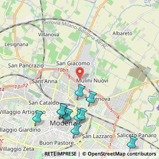 Mappa Via Romania, 41122 Modena MO, Italia (2.67364)