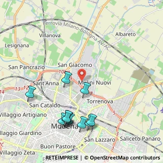 Mappa Via Romania, 41122 Modena MO, Italia (2.38455)