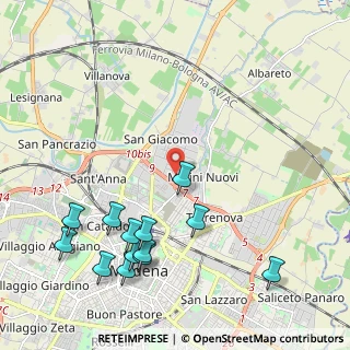 Mappa Via Romania, 41122 Modena MO, Italia (2.57615)