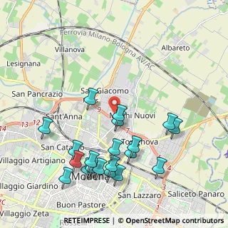Mappa Via Romania, 41122 Modena MO, Italia (2.274)