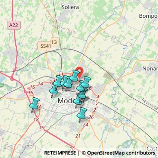 Mappa Via Romania, 41122 Modena MO, Italia (2.92667)