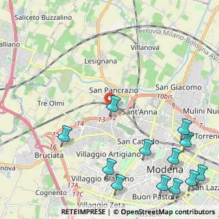 Mappa Strada Ponte Alto, 41123 Modena MO, Italia (3.24)
