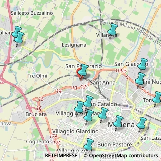 Mappa Strada Ponte Alto, 41123 Modena MO, Italia (2.97857)