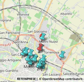 Mappa Via Finlandia, 41122 Modena MO, Italia (2.203)