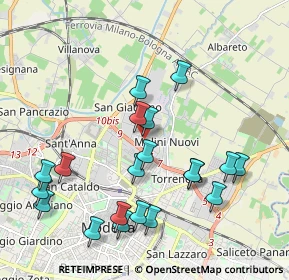 Mappa Via Finlandia, 41122 Modena MO, Italia (2.166)