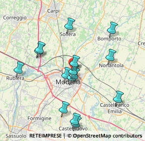 Mappa Via Finlandia, 41122 Modena MO, Italia (7.65533)