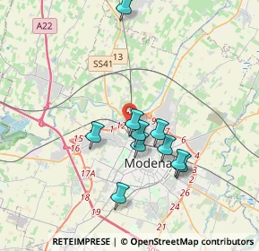 Mappa Via Renato Fucini, 41122 Modena MO, Italia (3.68182)