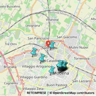 Mappa Via Renato Fucini, 41122 Modena MO, Italia (2.2115)
