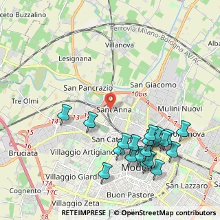 Mappa Via Renato Fucini, 41122 Modena MO, Italia (2.444)