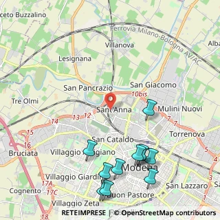 Mappa Via Renato Fucini, 41122 Modena MO, Italia (2.77)