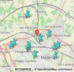 Mappa Via Renato Fucini, 41122 Modena MO, Italia (2.20636)