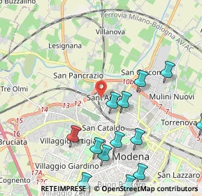 Mappa Via Renato Fucini, 41122 Modena MO, Italia (2.55308)