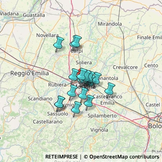 Mappa Via Renato Fucini, 41122 Modena MO, Italia (8.98947)