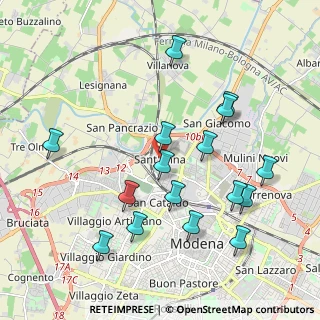Mappa Via Ernesto Maranesi, 41122 Modena MO, Italia (2.11438)