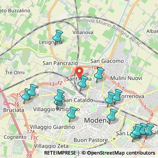 Mappa Via Francesco Fiorentino, 41122 Modena MO, Italia (2.87733)