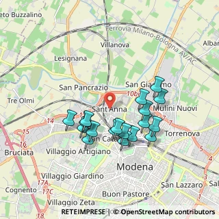 Mappa Via Ernesto Maranesi, 41122 Modena MO, Italia (1.62)
