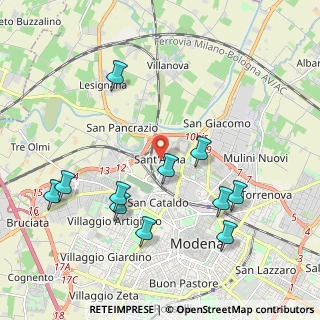 Mappa Via Ernesto Maranesi, 41122 Modena MO, Italia (2.21455)