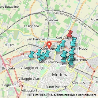 Mappa Via Ernesto Maranesi, 41122 Modena MO, Italia (1.64389)