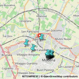 Mappa Via Ernesto Maranesi, 41122 Modena MO, Italia (2.159)