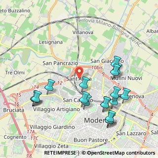 Mappa Via Ernesto Maranesi, 41122 Modena MO, Italia (2.325)