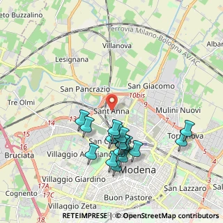 Mappa Via Ernesto Maranesi, 41122 Modena MO, Italia (1.97412)