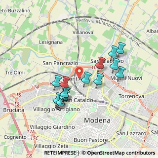 Mappa Via Ernesto Maranesi, 41122 Modena MO, Italia (1.66333)