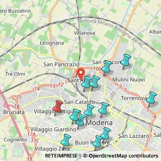 Mappa Via Ernesto Maranesi, 41122 Modena MO, Italia (2.5)