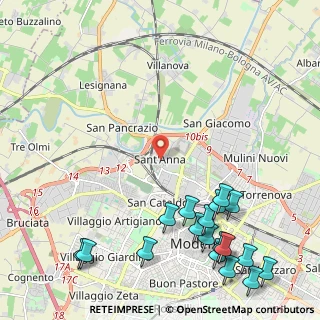 Mappa Via Ernesto Maranesi, 41122 Modena MO, Italia (3.07111)