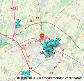 Mappa Via Francesco Fiorentino, 41122 Modena MO, Italia (4.57077)