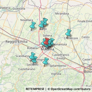 Mappa Via Francesco Fiorentino, 41122 Modena MO, Italia (9.94071)